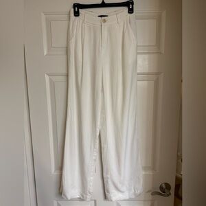 cotton candy la white linen trouser